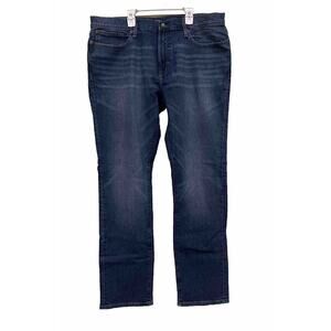 J. Crew Jeans Mens 38 x 32 Slim Fit Signature Flex Blue Distressed Denim